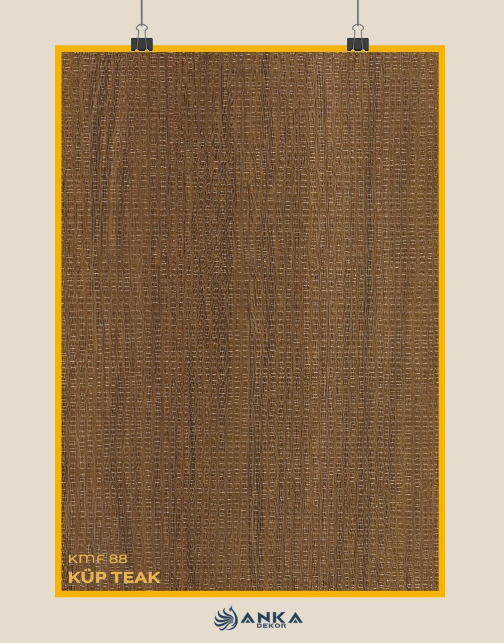 Küp Teak Pvc Kapı Folyosu